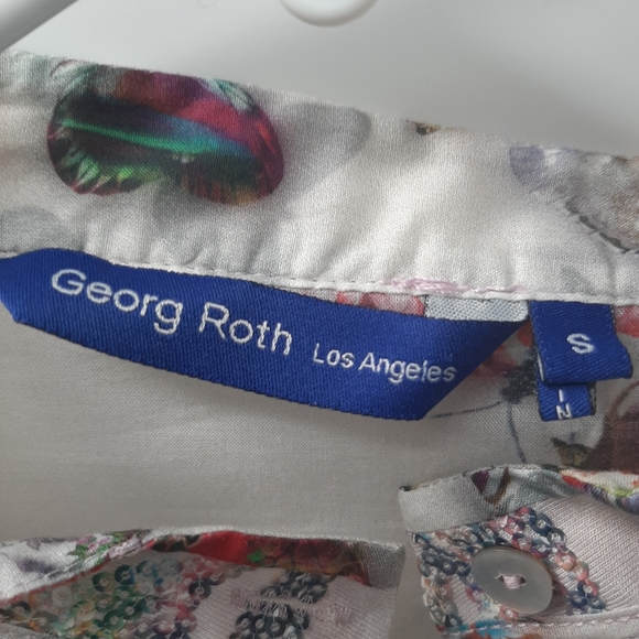 Georg Roth Los Angeles Butterfly Popover Tunic Small - Picture 6 of 11